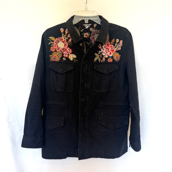 Johnny Was Embroidered Cecily Peacock Jacket